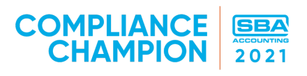 SBA Compliance Champion 2021